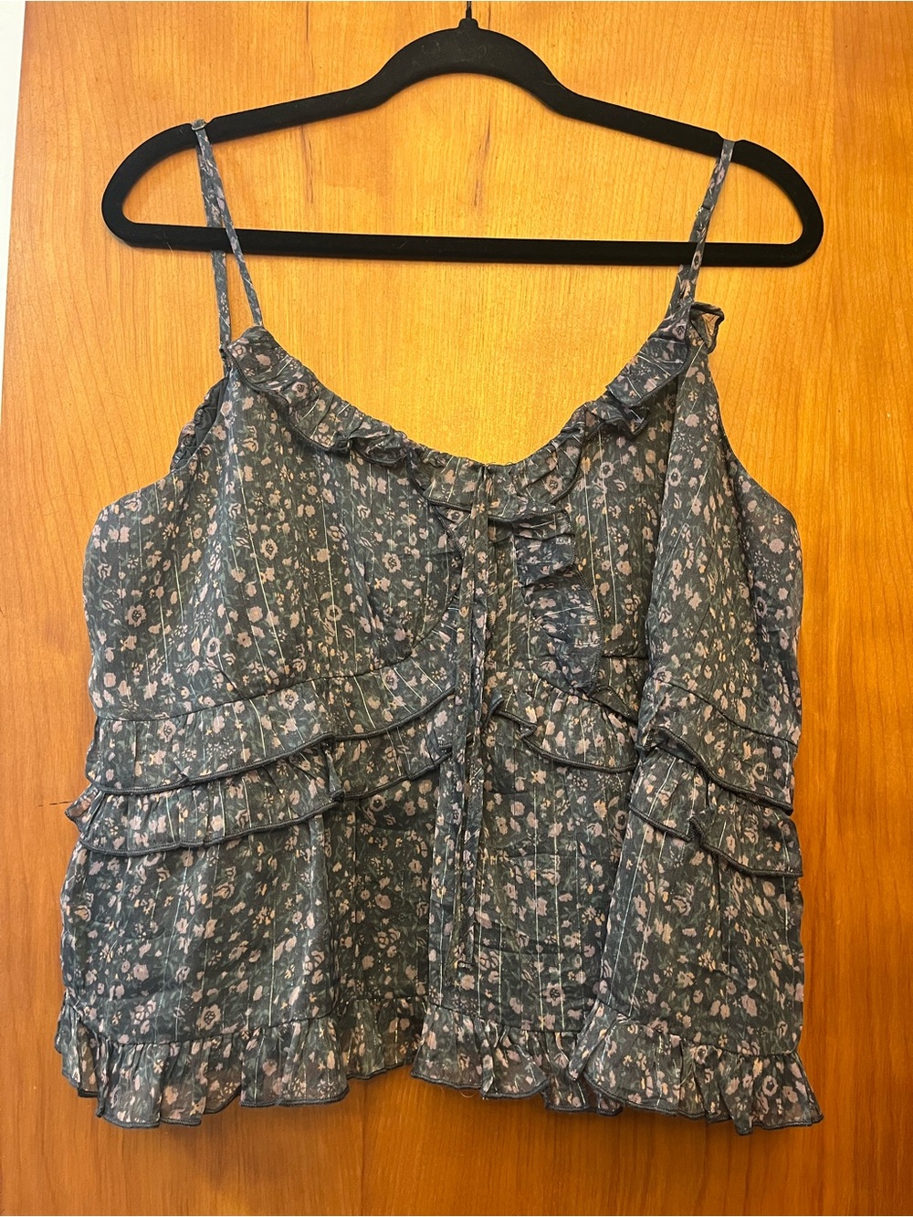Lucky Brand Floral Ruffle Camisole